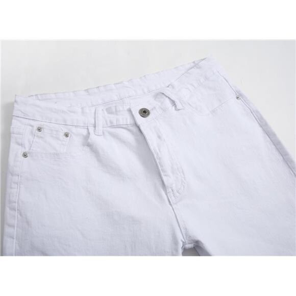 Men's Skinny Slim Fit Stretch Straight Leg Fashion Jeans Pants - Picture 3 of 7